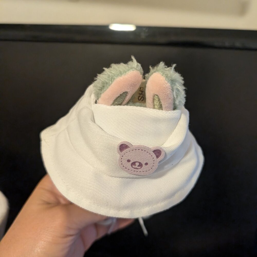 5Pc Labubu Outfit -Purple Sweater, Skirt, Rilakkuma Bucket Hat, Purple Converses - Picture 5 of 10